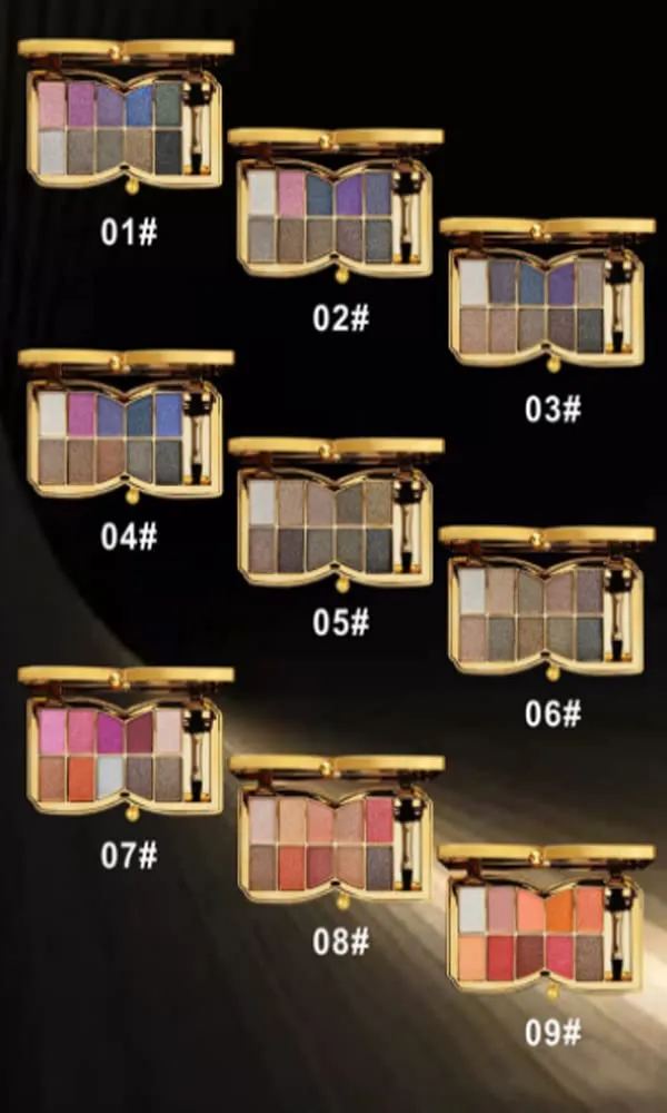 Gold Eye Shadow Eyeshadow Palette Shimmer - 10 Colors Sparkly Eyeshadow Glitter Highly Pigmented Long Lasting Waterproof Sweatproof Professional Nudes Warm Natural Neutral Smoky Cosmetic Eye (#03)