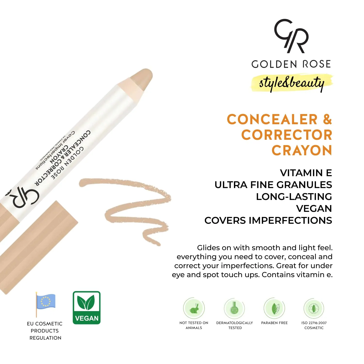 Golden Rose GR Crayon Concealer & Corrector for Dark Circles - Golden Rose GR Crayon Concealer & Corrector for Dark Circles (No:07)