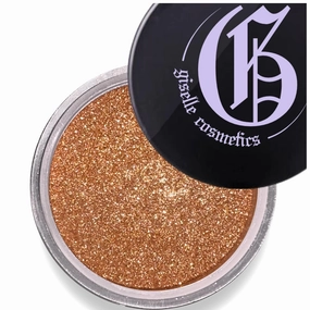 Golden Tan Eyeshadow Palette - Talc Free, Natural & Organic Eye Shadow with Glitter, Shimmer, Iridescent & Smokey Shades - Loose Powder Highlighter Makeup for Professional Look