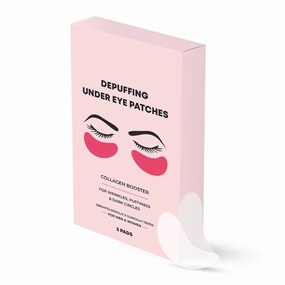GT Depuffing Under Eye Patch | Under Eye Patches For Dark Circles, Puffiness And Inflammation | Contains Aloe Vera Gel, Witch Hazel, Carrot & Almond Extract | Collagen Mask For All - 5 Patches