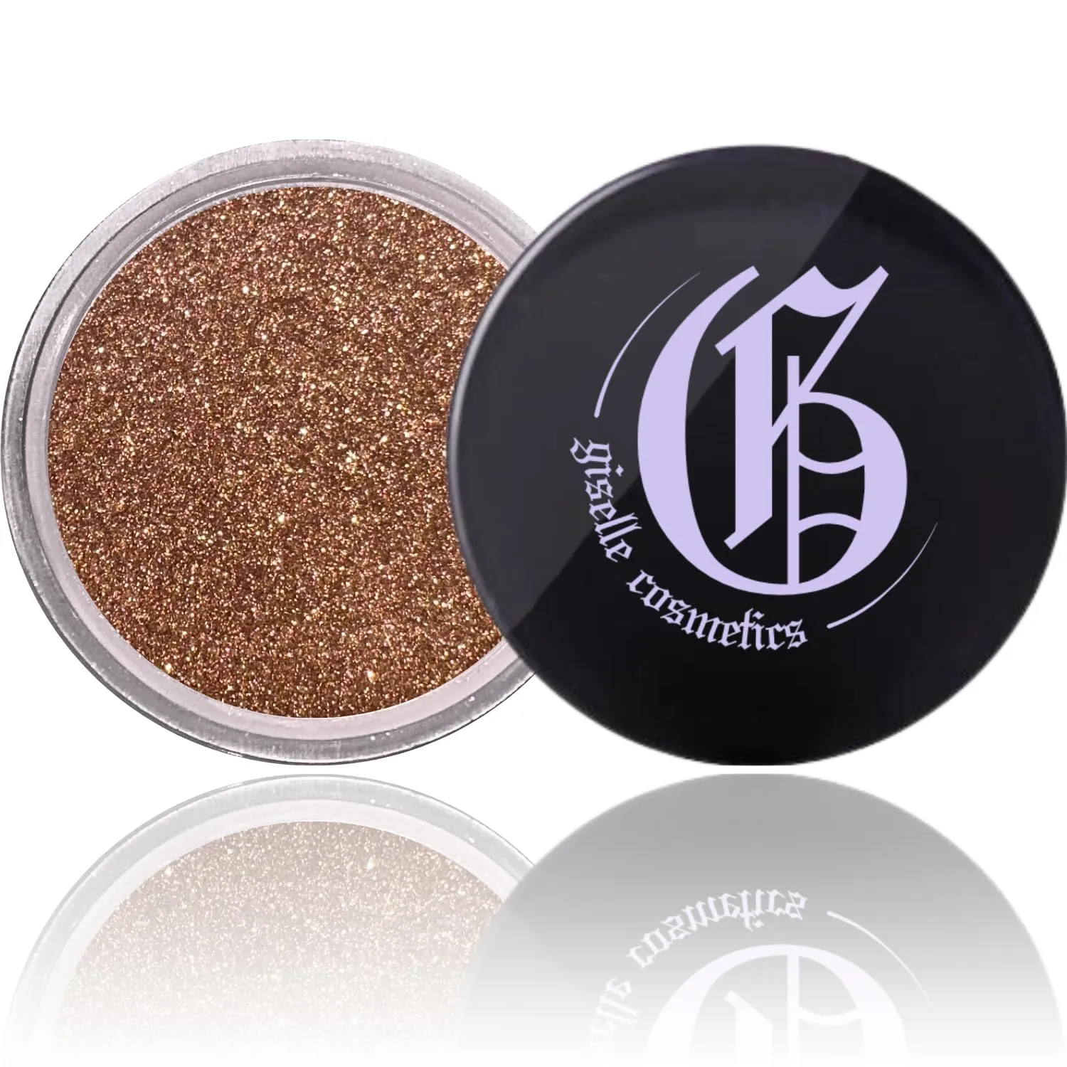 Gypsy Amber Loose Mineral Eye Shadow - Organic, Talc-Free Makeup Palette with Glitter, Shimmer, and Sparkle in Tan, Brown, Nude, and Gold - Perfect for Eye Shadow Looks