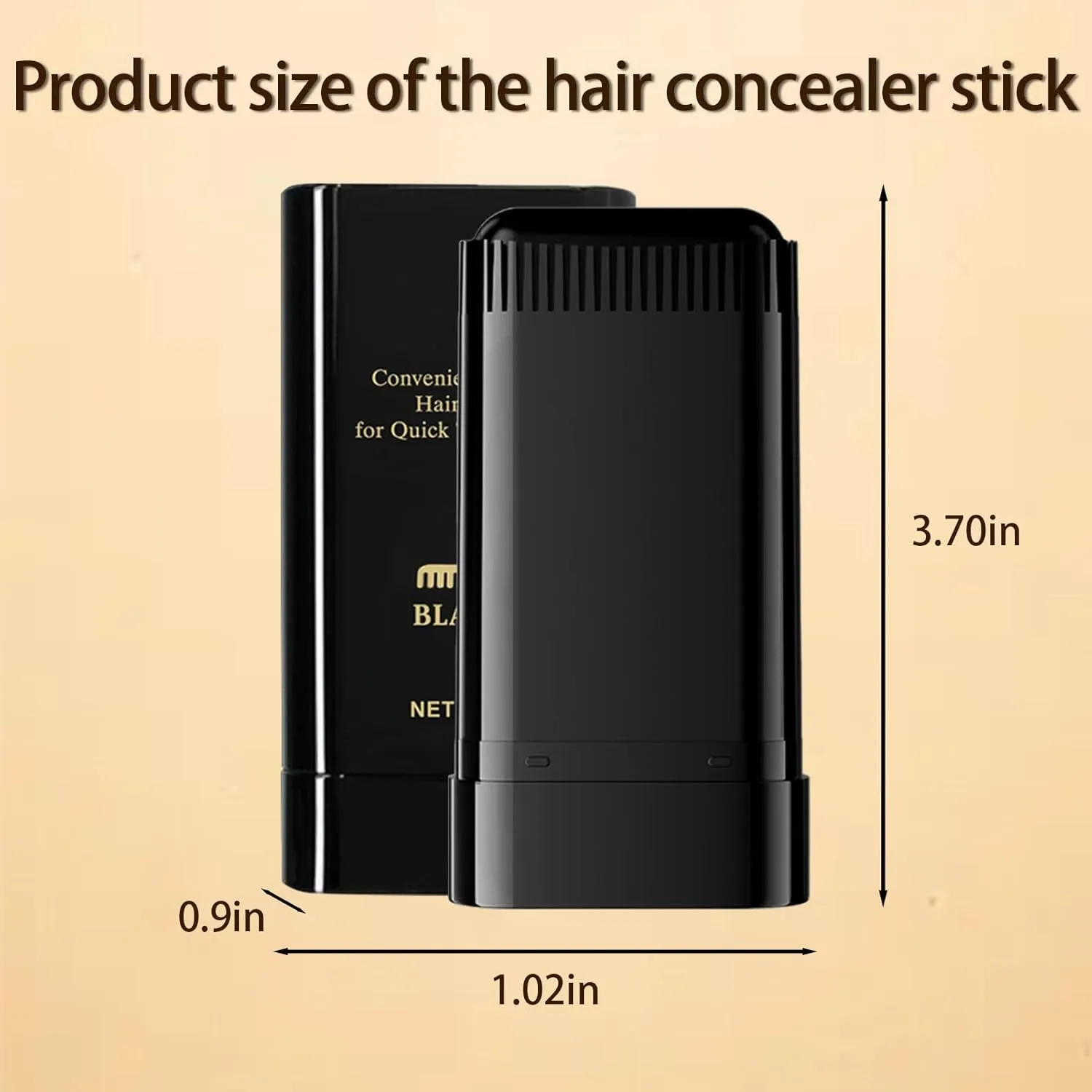 Hair Concealer Stick, Waterproof And Sweat-Proof Dyeing Powder, Unisex Thick Root Color-filling Concealer, Root Touch Up Hair Color For Gray Coverage, 48-Hour Stain-Proof, Gift For Women (DARE BROWN)