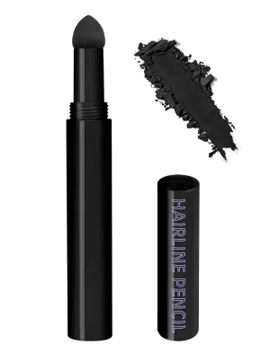 Hairline Shadow Powder Stick for Thinning Hair, Hair Color Fibers Root Touch Up Powder for Women & Men Root Cover Up Dye Scalp Concealer 0.04oz (Black) (Black, Regular Size)