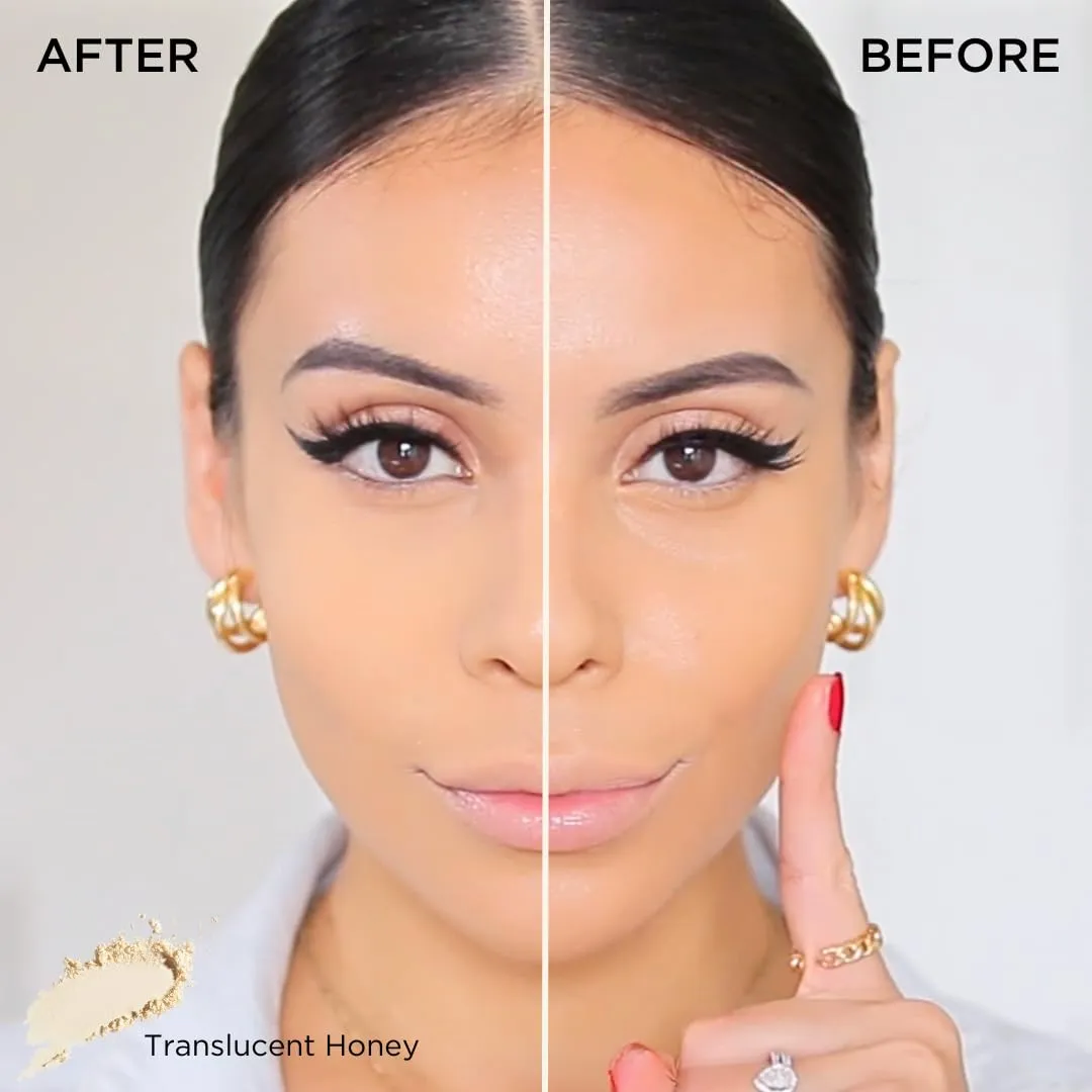 HALEYS Re-touch Setting Powder VEGAN   CRUELTY-FREE, Ultra-Blurring, Lightweight, Non-Caking, Nourishes, Smoothens for Filter-Like Finish, Soft Focus Translucent Loose Powder (Fair Shade)