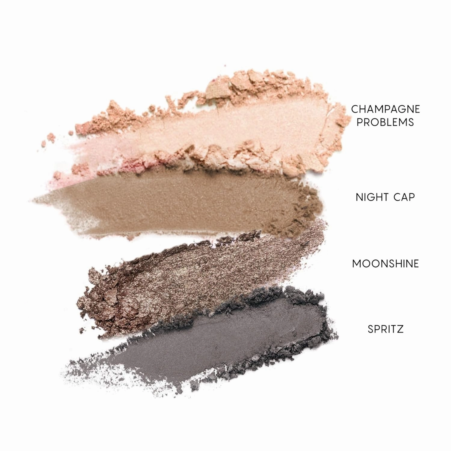 HALEYS Re-play Just Drinks Eyeshadow Quad, Essential Smokey Eye Palette, User-Friendly, Longwear, Pigmented, Buildable, Blendable, Talc-Free, V   CF