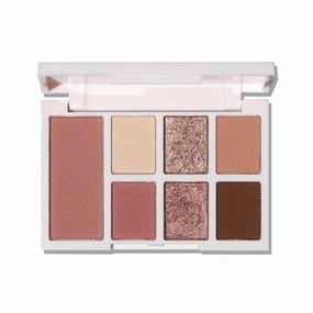 Half Caked Duality I Eye and Cheek Palette - 6 Buttery Soft Neutral Mattes and Shimmer Eyeshadows and 1 Primer-Infused Pressed Powder Blush, 8.2g