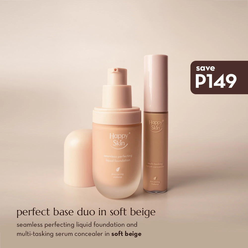 Happy Skin Off Duty Perfect Base Duo: Foundation and Concealer