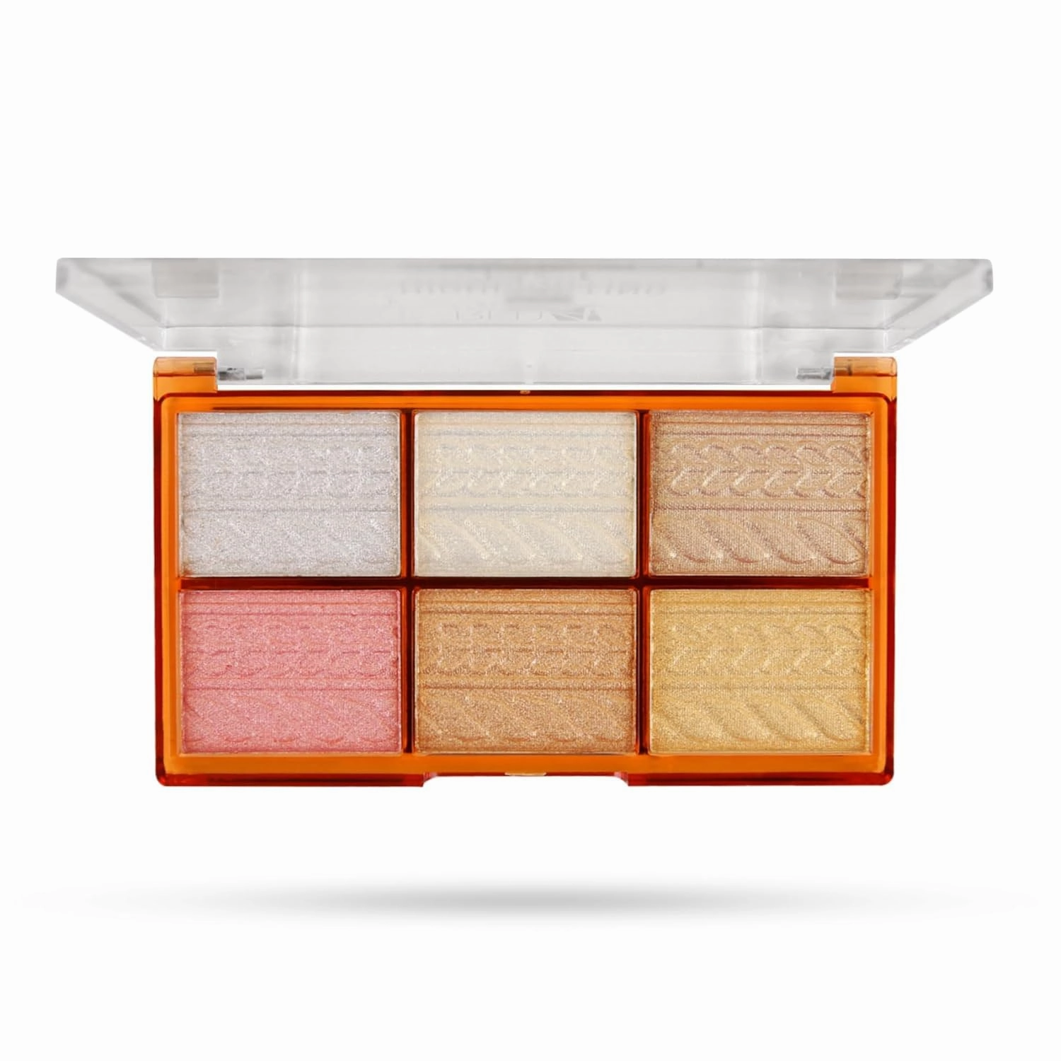 Highlighting Blush | Highlighter and Eyeshadow Palette | 6 Shimmery Shades | Highly Pigmented and Blandable | Waterproof Highlighter Palette (01, 12GM)