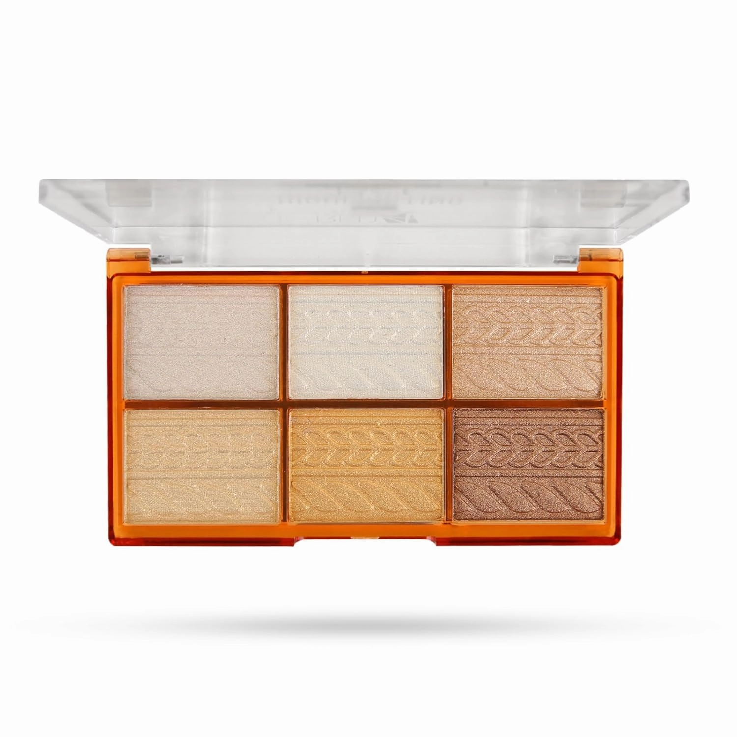Highlighting Blush | Highlighter and Eyeshadow Palette | 6 Shimmery Shades | Highly Pigmented and Blandable | Waterproof Highlighter Palette (02, 48g)