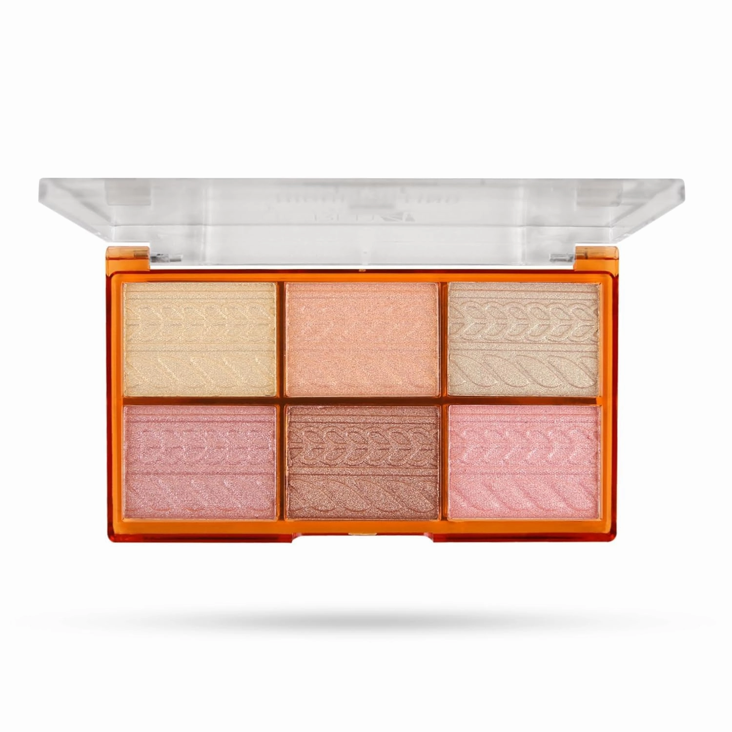 Highlighting Blush | Highlighter and Eyeshadow Palette | 6 Shimmery Shades | Highly Pigmented and Blandable | Waterproof Highlighter Palette (03, 48GM)