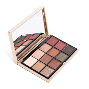 Highly Pigmented Eye Makeup Palette , 12 Colors Matte Shimmer Metallic Eyeshadow Pallet Long Lasting Blendable Natural Colors Waterproof Make Up Eye Shadows Cosmetics Gift Kit-Great for Travel (1#)
