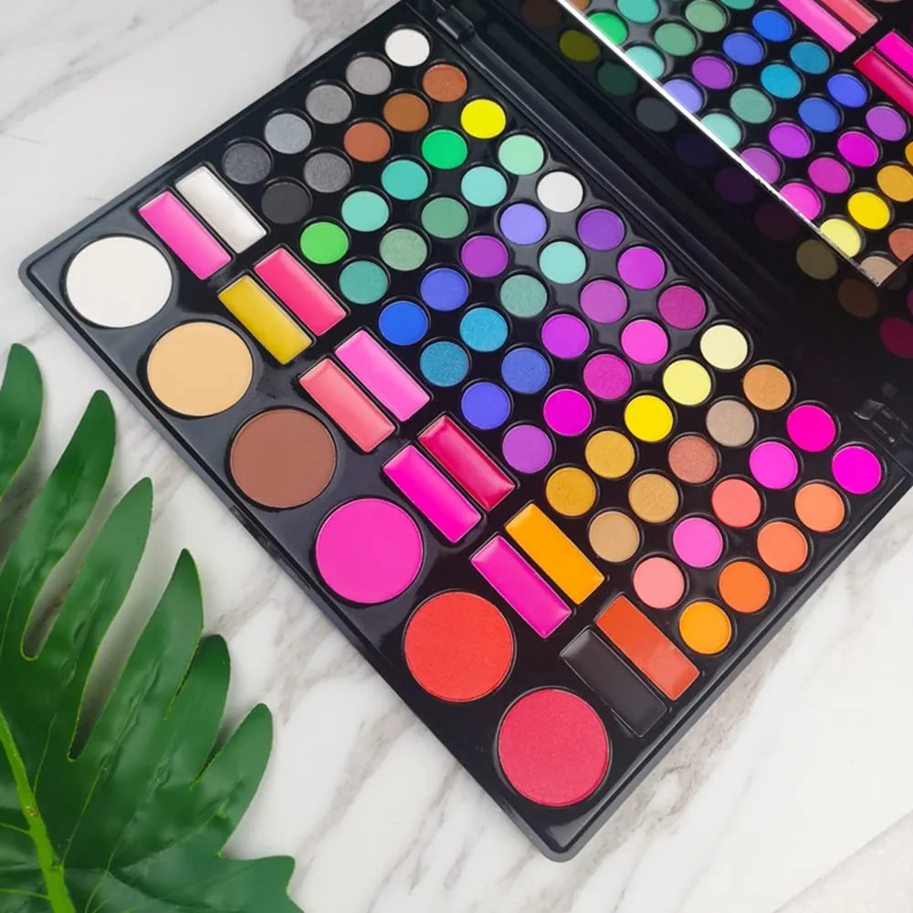 Highly Pigmented Eye Makeup Palette , 78 Colors Matte Shimmer Metallic Eyeshadow Pallet Long Lasting Blendable Natural Colors Waterproof Make Up Eye Shadows Cosmetics Gift Kit-Great for Travel (78#03)