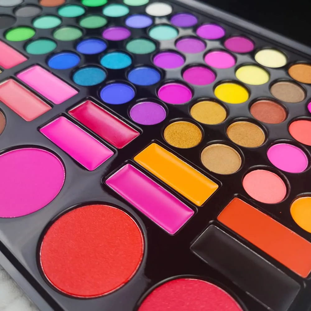 Highly Pigmented Eye Makeup Palette , 78 Colors Matte Shimmer Metallic Eyeshadow Pallet Long Lasting Blendable Natural Colors Waterproof Make Up Eye Shadows Cosmetics Gift Kit-Great for Travel (78#03)