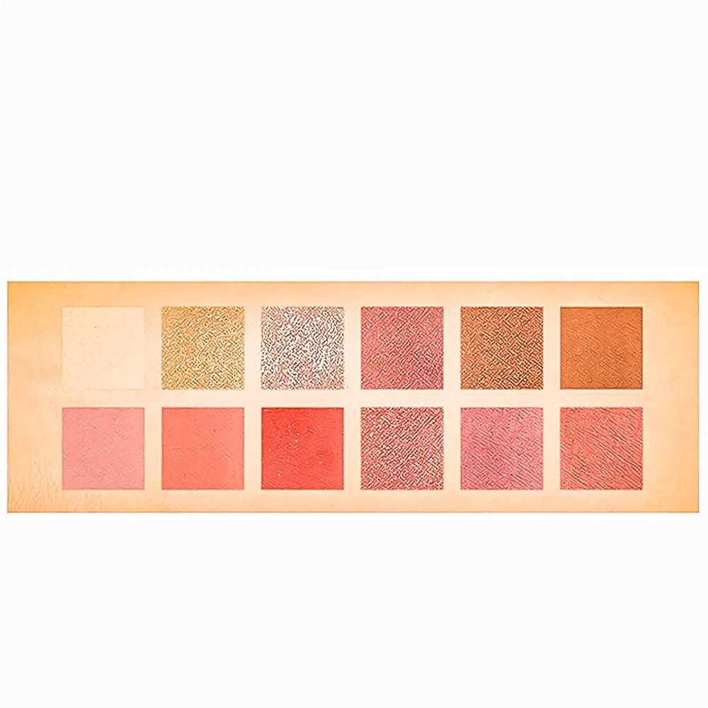 Highly Pigmented Eyeshadow Palette , 12 Colors Matte Shimmer Glitter Metallic Eyeshadow Palette Water proof Blendable Long Lasting Natural Colors Make Up Eyeshadow Cosmetics Gift Kit-Great for Travel (PURPLE)