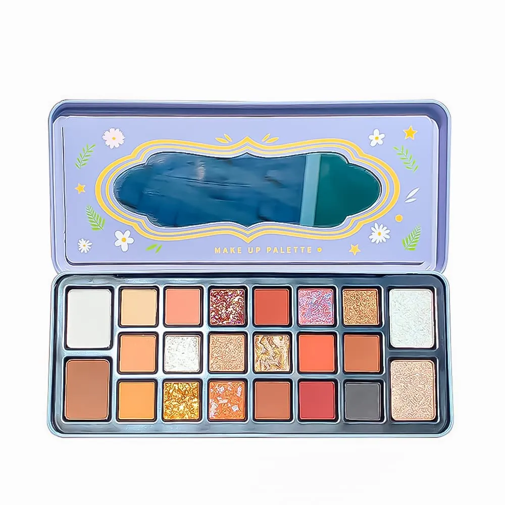Highly Pigmented Eyeshadow Palette , 22 Colors Matte Shimmer Glitter Metallic Eyeshadow Palette Water proof Blendable Long Lasting Natural Colors Make Up Eyeshadow Cosmetics Gift Kit-Great for Travel