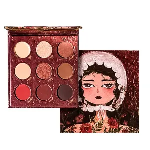 Highly Pigmented Eyeshadow Palette , 9 Colors Matte Shimmer Glitter Metallic Eyeshadow Palette Water proof Blendable Long Lasting Natural Colors Make Up Eyeshadow Cosmetics Gift Kit-Great for Travel (#05)