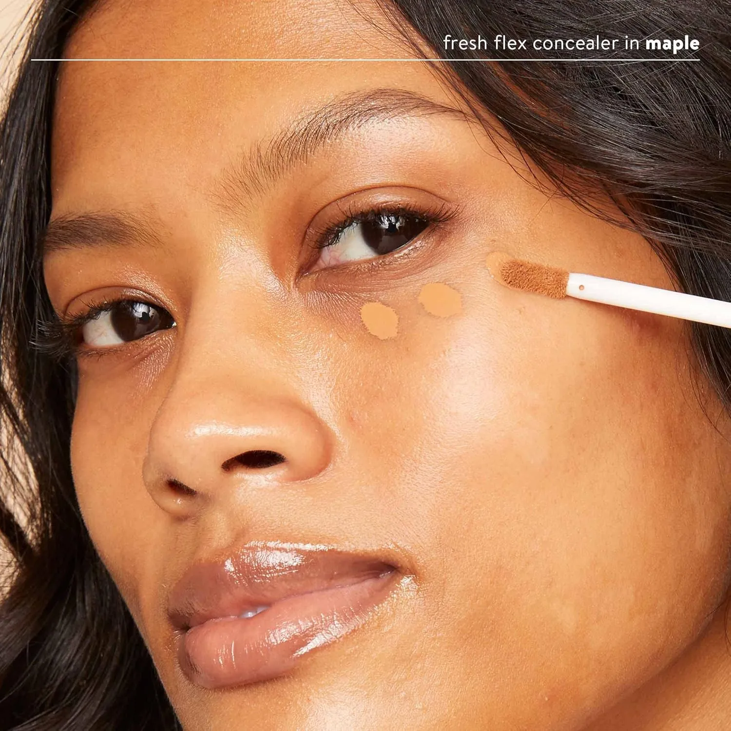 Honest Beauty Fresh Flex Concealer with Niacinamide   Vitamin E   Hyaluronic Acid | Vegan   Cruelty free | Maple, 0.17 fl oz