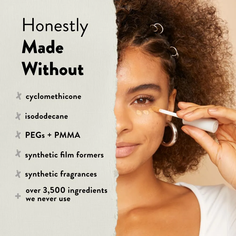 Honest Beauty Fresh Flex Concealer with Niacinamide   Vitamin E   Hyaluronic Acid | Vegan   Cruelty free | Maple, 0.17 fl oz