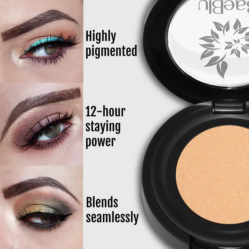 Hypoallergenic Eyeshadow Organic 100% Natural Finely Pressed Velvety Smooth Powder, Made in USA, Solar Flare