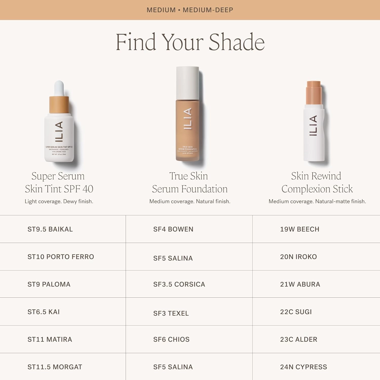 ILIA - Skin Rewind Complexion Stick - Foundation   Concealer   Skincare | Non-Toxic, Vegan, Cruelty-Free, Clean Makeup (22C - Sugi, 0.35 oz | 10 g)