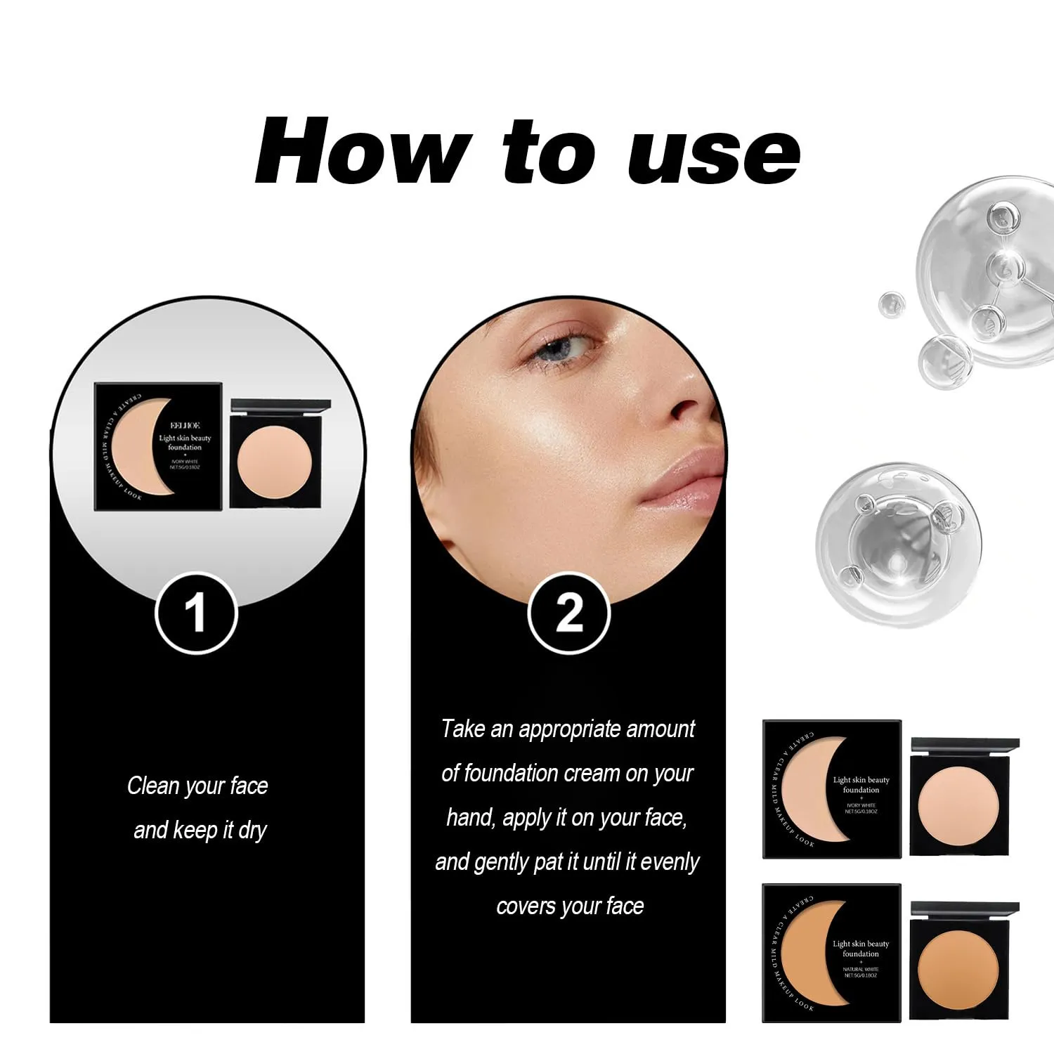 Inauguratei Eye Brightener, Under Eye Brightener Conceal & Brighten Dark Circles (A B, One size)