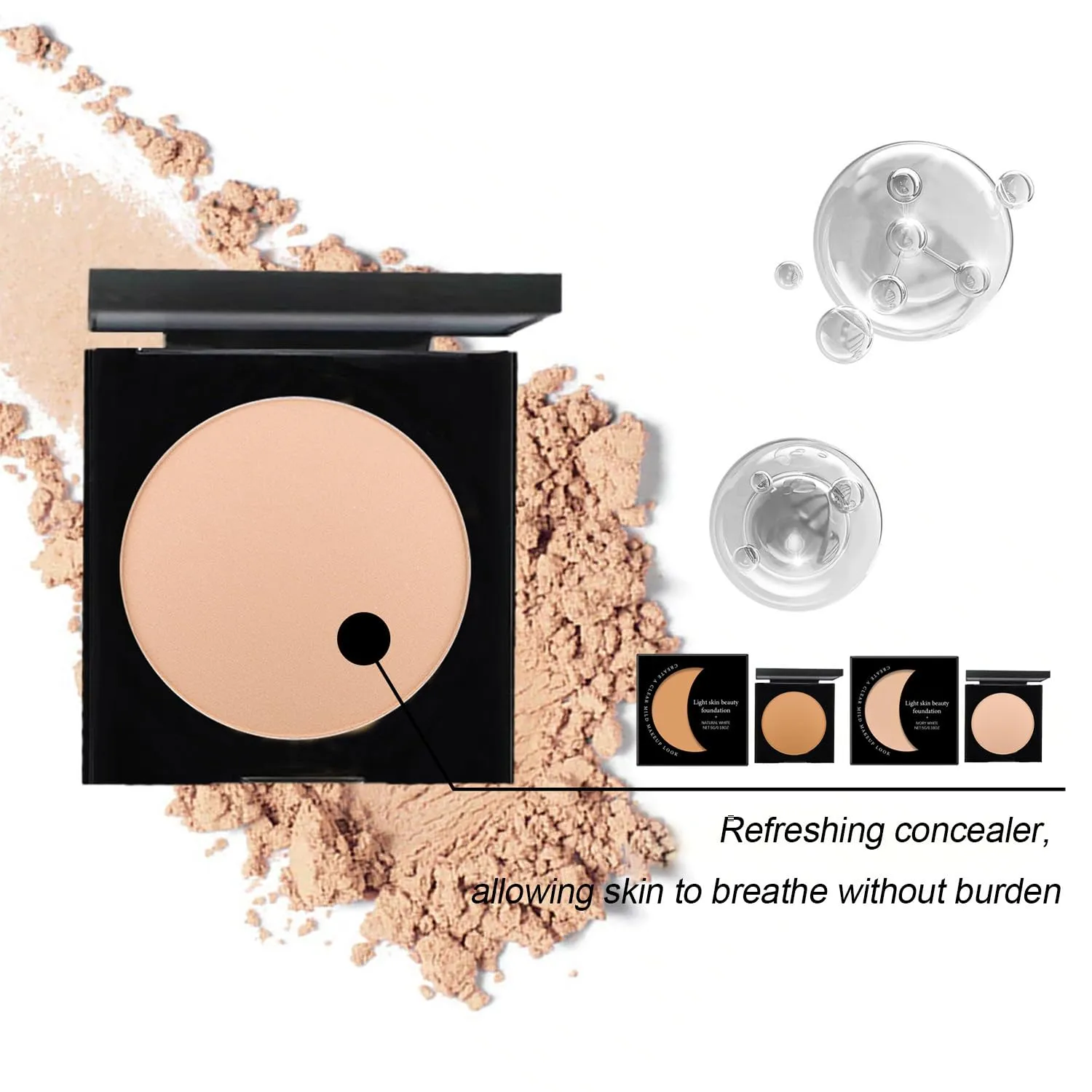 Inauguratei Eye Brightener, Under Eye Brightener Conceal & Brighten Dark Circles (A B, One size)
