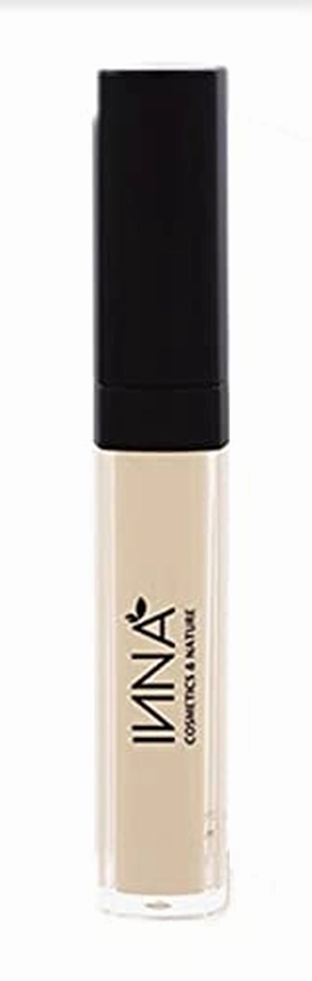 Inna Cosmetics & Nature - Full coverage Concealer, vegan, gluten-free, paraben-free, oil-free, mineral, Made in Canada, 8 g, (Porcelain) (extra light porcelain)
