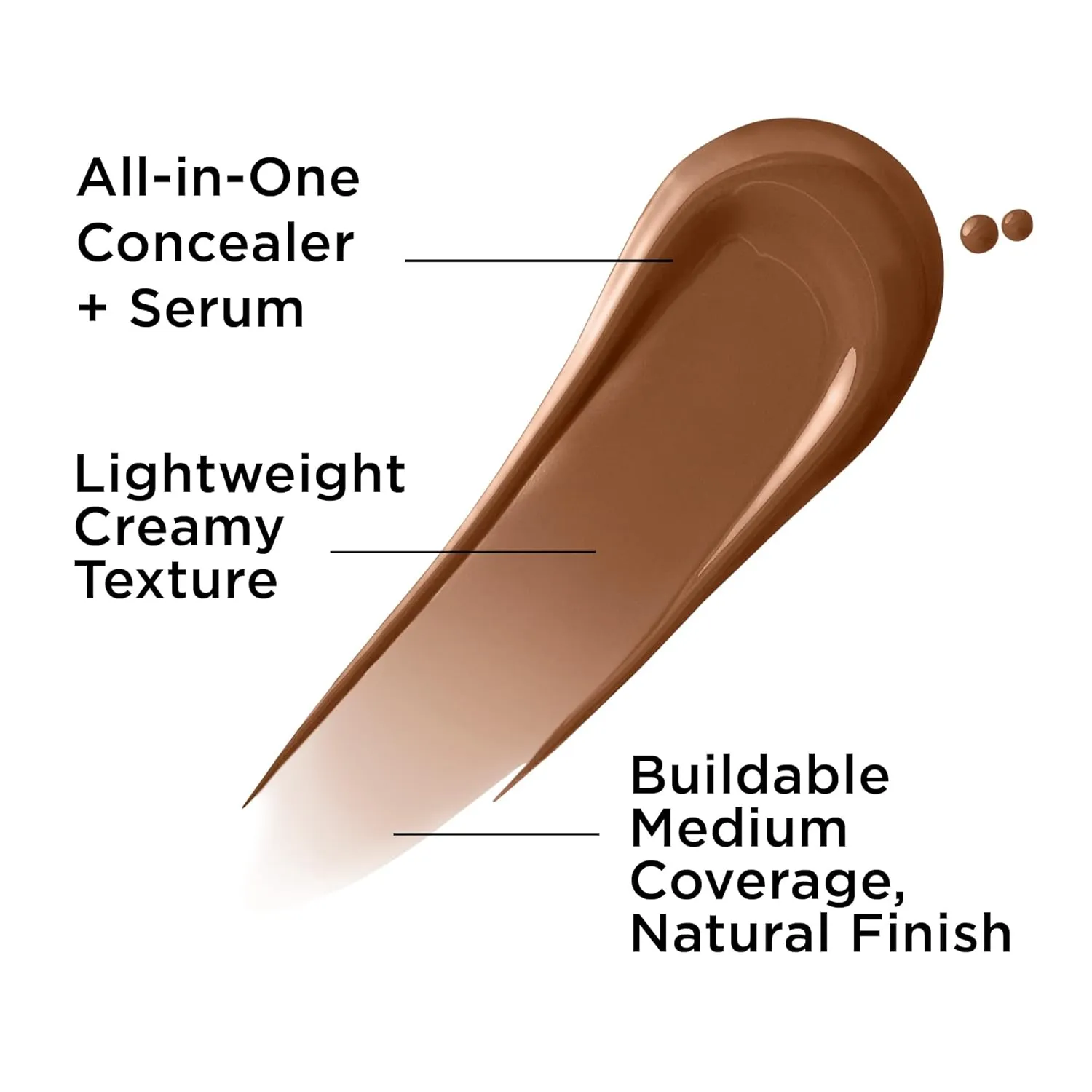 IT Cosmetics Bye Bye Dark Spots Concealer   Brightening Serum – 2% Niacinamide, Hyaluronic Acid & Caffeine - Medium Coverage, Natural Finish, All Skin Types - 0.22 fl oz