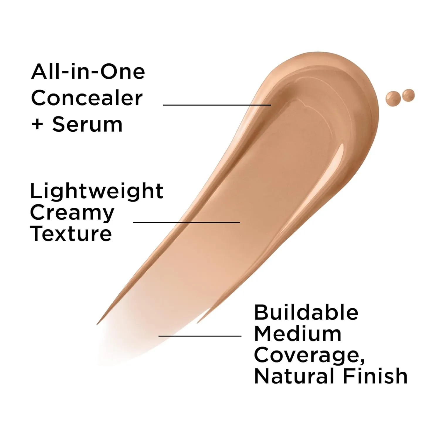 IT Cosmetics Bye Bye Dark Spots Concealer   Brightening Serum – 2% Niacinamide, Hyaluronic Acid & Caffeine - Medium Coverage, Natural Finish, All Skin Types - 0.22 fl oz