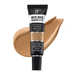 IT Cosmetics Bye Bye Under Eye Concealer - Waterproof Full Coverage Concealer For Dark Circles, Fine Lines, Redness & Discoloration, Formulated with Hyaluronic Acid, Natural Finish – 0.4 fl oz