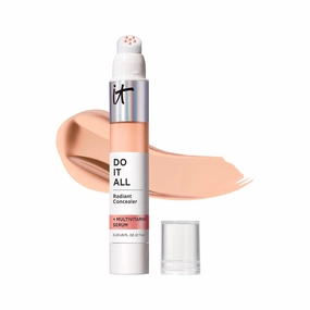 IT Cosmetics Do It All Radiant Concealer ­­– Makeup Concealer – Hydrate & Brighten – Creaseless Medium Coverage & Radiant Finish ­­– Niacinamide & Hyaluronic Acid - 0.2 Fl Oz