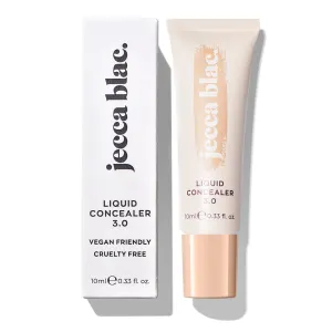 Jecca Blac Liquid Concealer, Full Coverage Soft Matte Finish, Long-lasting and Transfer-Resistant, Gender Neutral and LGBTIQA  Inclusive Make Up, Shade 3.0, 0.41 fl oz
