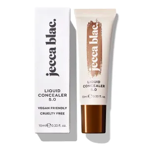Jecca Blac Liquid Concealer, Full Coverage Soft Matte Finish, Long-lasting and Transfer-Resistant, Gender Neutral and LGBTIQA  Inclusive Make Up, Shade 5.0, 0.41 fl oz