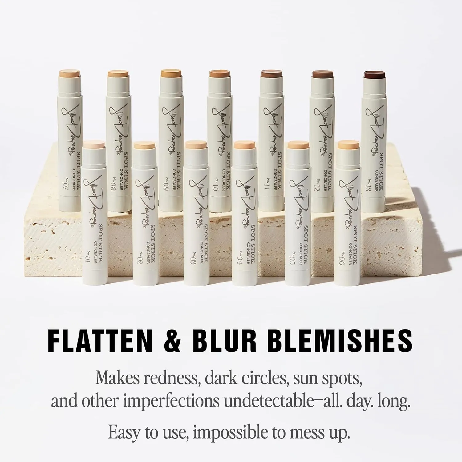 Jillian Dempsey Spot Stick Concealer | Easy Blending Matte Concealer for Blemishes & Uneven Skin Tones | Shade No. 05: Light-Medium with Peach Undertones