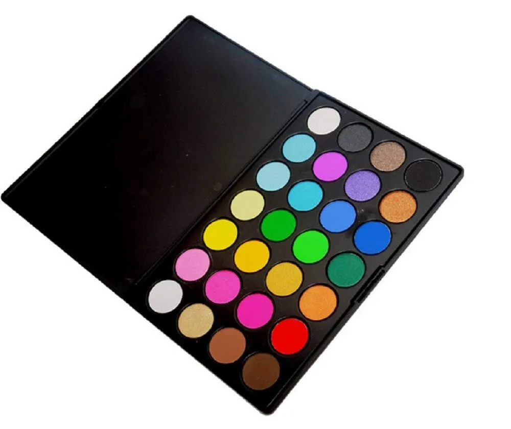 Jimin_28 Color Bright Blendable Eyeshadow Palette Shine Matte Shimmer Powder Makeup Set Cosmetic Pallete - (Color: 01)