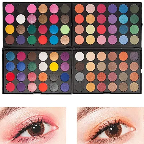 Jimin_48 Colors Shades Eyeshadow Palette Diamond Highlighter Shimmer Matte Eyeshadow Pallete Smoky Pigmnet Eye Shadow Makeup Set - (Color: 02)