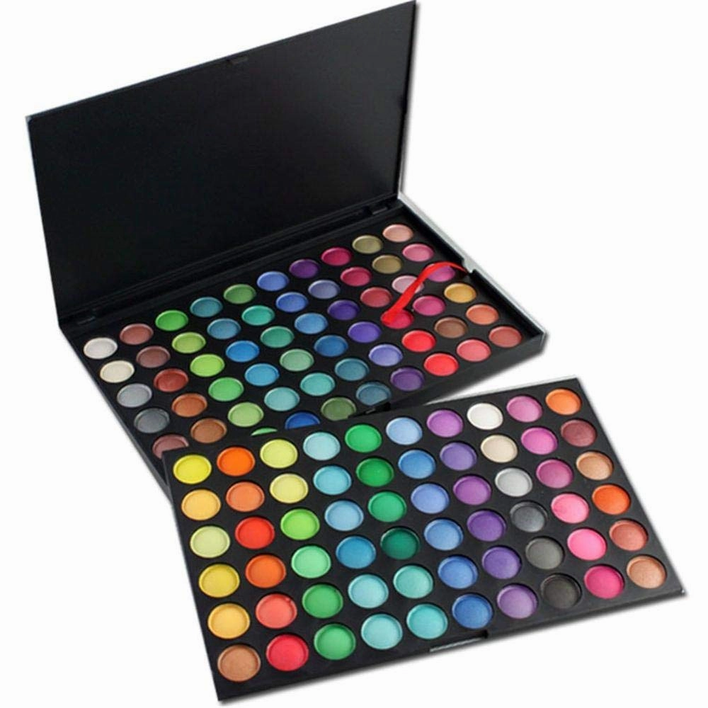 Jimin_120 Colors Glitter Eyeshadow Palette Matte Eyeshadow Palette Shimmer Earth Warm Color Nude Make Up Palette Set Kit Cosmetic full - (Color: 01)