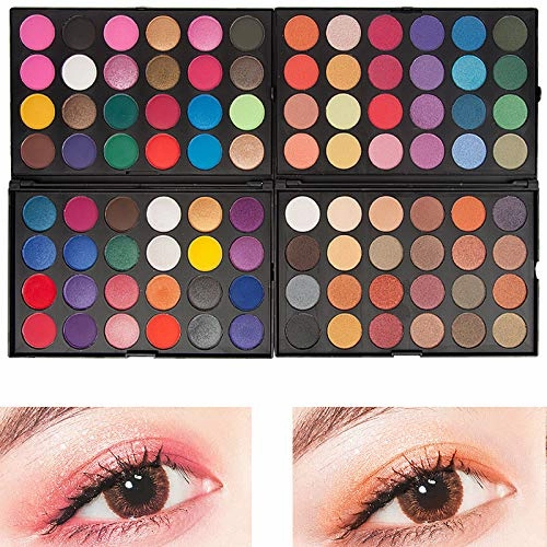 Jimin_48 Colors Shades Eyeshadow Palette Diamond Highlighter Shimmer Matte Eyeshadow Pallete Smoky Pigmnet Eye Shadow Makeup Set - (Color: 01)