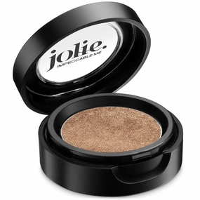 Jolie Cosmetics Powder Pressed Metallic Eyeshadows - Cruelty Free, Vegan, Single Pan Eyeshadow 1.48g Warm Neutrals (Shimmering Gold)