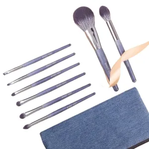 JSEIAJB 8 piece makeup brush set super soft full set of brush portable eye shadow brush