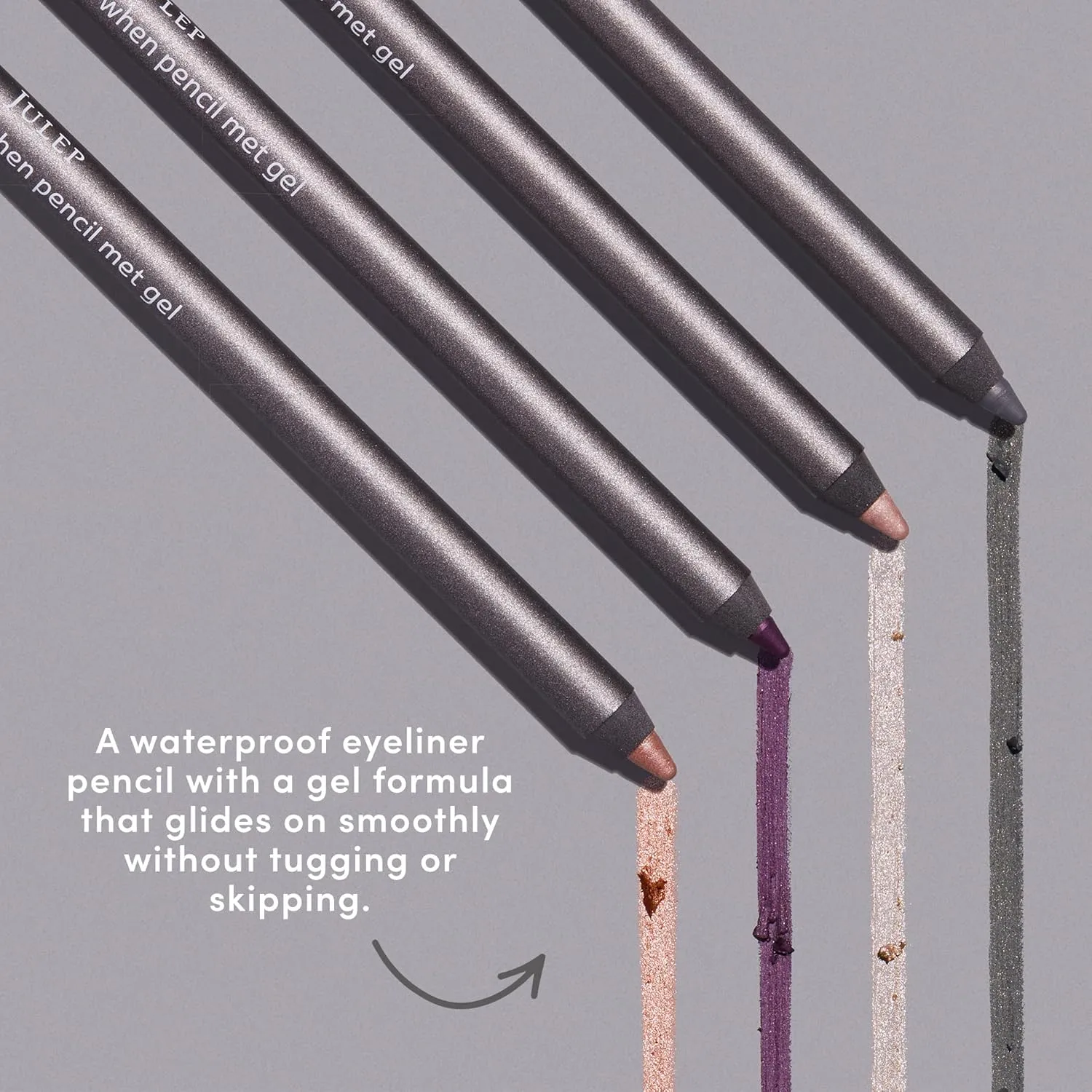 Julep 3pc Set: Eyeshadow 101 Crème-to-Powder Eyeshadow Stick Duo in Beachy & Smoky Tawny Matte   When Pencil Met Gel Long-lasting Eyeliner Pencil in Clay Matte - Blendable, Smudge-Resistant Makeup