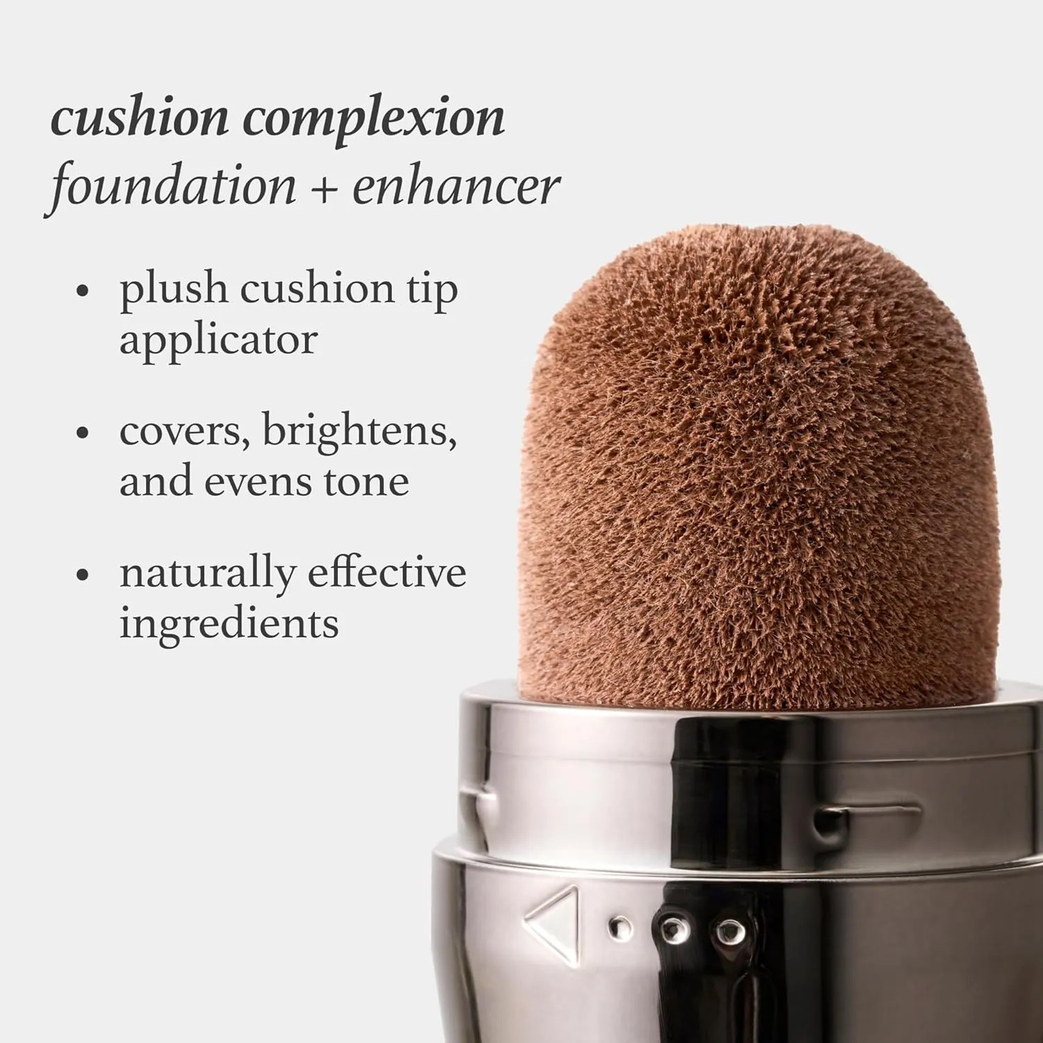 Julep Cushion Complexion Medium Coverage Foundation - Espresso | Covers, Brightens & Evens Skin Tone | On-The-Go Cushion Applicator | Hyaluronic Acid, Vitamin B5 & E