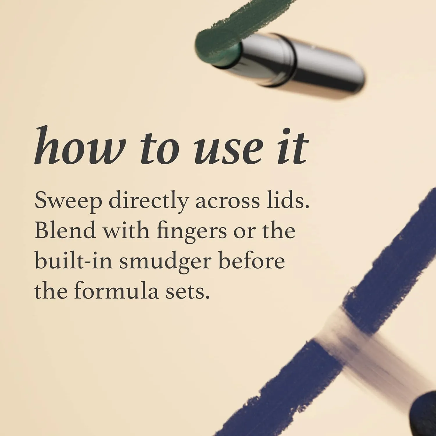 Julep Eyeshadow 101 Cream-to-Powder Waterproof Shadow Stick – Champagne Shimmer – Long-Lasting, Crease-Proof, Medium Golden-Beige Shimmer Cream Eyeshadow with Built-in Smudger