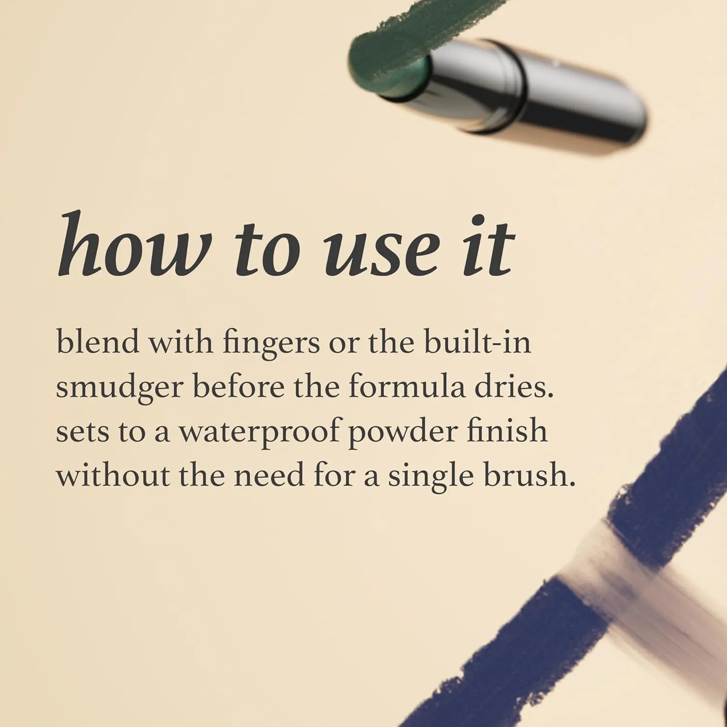 Julep Eyeshadow 101 Cream-to-Powder Waterproof Shadow Stick – Clay Matte – Long-Lasting, Crease-Proof, Natural Matte Eyeshadow with Built-in Smudger