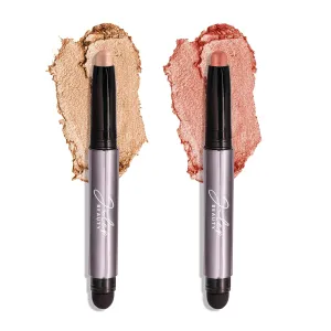 Julep Eyeshadow 101 Crème-to-Powder Eyeshadow Stick Duo, Champagne Shimmer & Tiger's Eye Shimmer