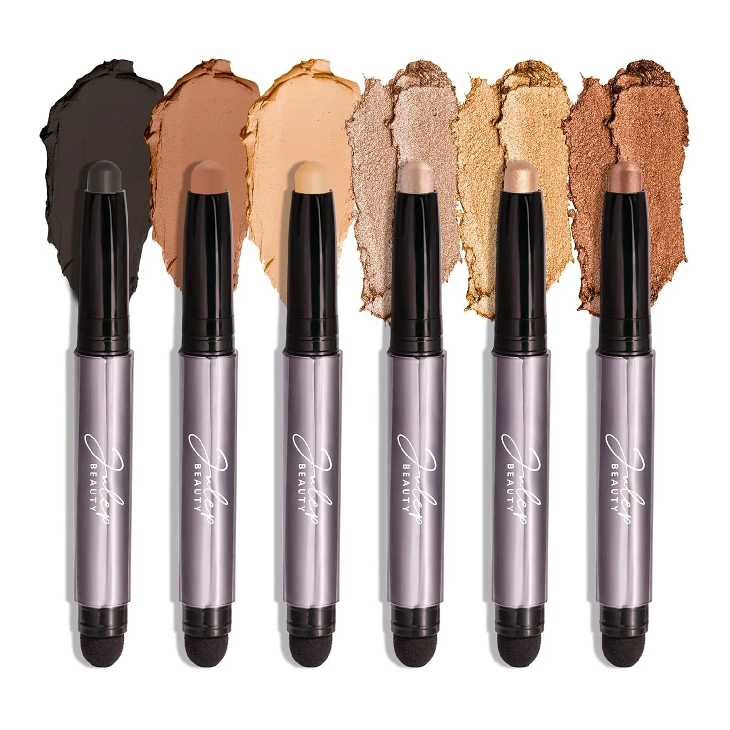 Julep Eyeshadow 101 Crème-to-Powder Eyeshadow Stick Palette-Style Creme-to-Powder 6 Piece Gift Set - Daylight
