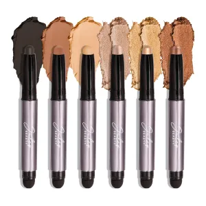 Julep Eyeshadow 101 Crème-to-Powder Eyeshadow Stick Palette-Style Creme-to-Powder 6 Piece Gift Set - Daylight
