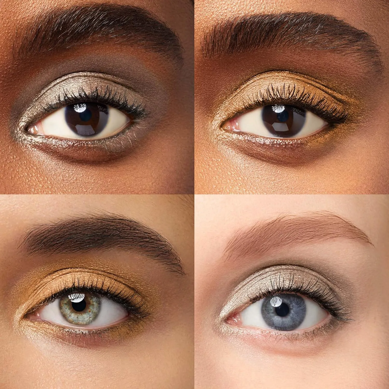 Julep Eyeshadow 101 Crème-to-Powder Waterproof Eyeshadow Stick Duo – Long-Lasting, Crease-Proof, Easy Apply with Built-in Smudger - Silver Moonlight Shimmer & Honey Gold Shimmer