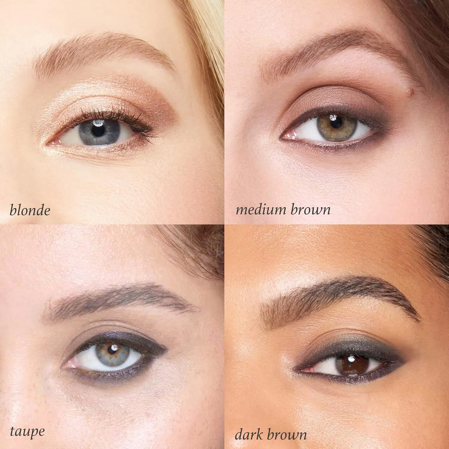 Julep Eyeshadow 101 Crème to Powder Waterproof Eyeshadow Stick, Pearl Shimmer & Brow 101 Waterproof Definer Makeup Eyebrow Pencil and Tinted Gel, Dark Brown