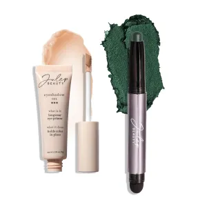 Julep Eyeshadow 101 Longwear Primer and Evergreen Shimmer Eyeshadow Stick Duo Set